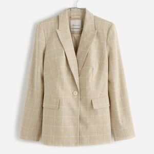Madewell The Slim Blazer in Plaid